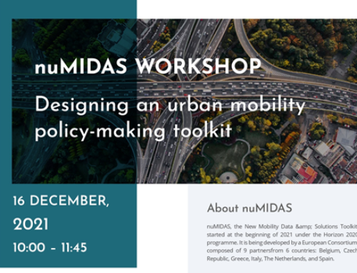 nuMIDAS workshop: Designing an urban mobility policy-making toolkit